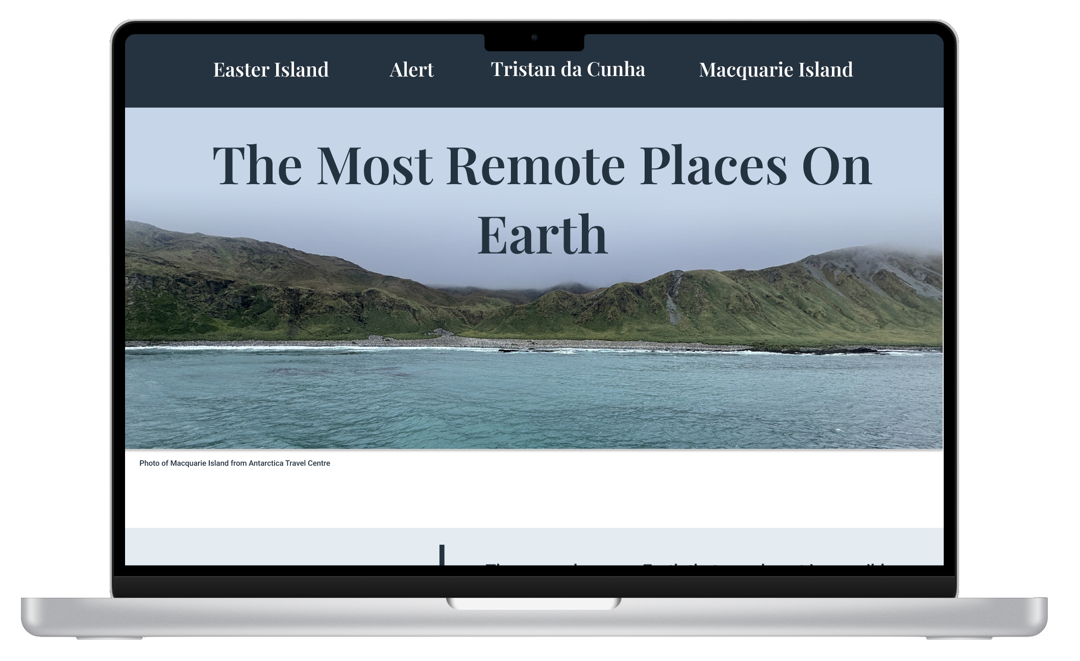 Remote Places Site Desktop